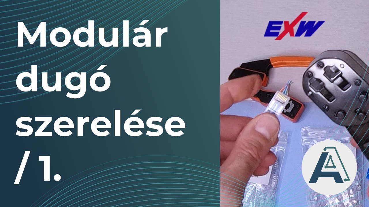 EXW EasyPlug Modulár dugó szerelése UTP&FTP FALI kábelen / 1.